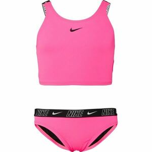 Nike NIKE LOGO TAPE Dívčí plavky, růžová, velikost obraz