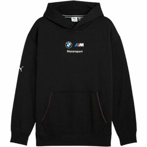 Puma BMW M MOTORSPORT ESSENTIALS+ HOODIE FLEECE Pánská mikina, černá, velikost obraz