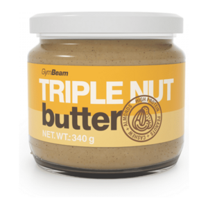 GymBeam OŘECHOVÉ MÁSLO ARAŠÍDY + KEŠU + MANDLE - 340 G Ořechové máslo, , velikost obraz