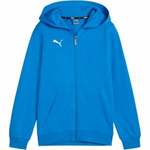 Puma TEAMGOAL CASUALS HOODED JACKET Chlapecká mikina, modrá, velikost obraz