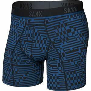 SAXX KINETIC LIGHT-COMPRESSION MESH BOXER BRF Sportovní boxerky, modrá, velikost obraz