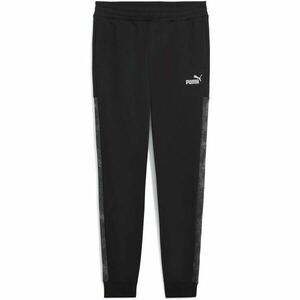 Puma ESSENTIALS CAMO SWEAT PANTS FL Pánské tepláky, černá, velikost obraz