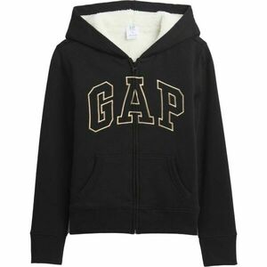 GAP V-LOGO HERITAGE SHERPA FZ Dívčí zateplená mikina, černá, velikost obraz