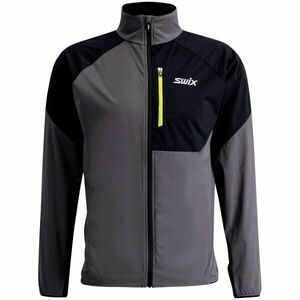 Swix FOCUS JACKET M Pánská sportovní bunda, tmavě šedá, velikost obraz