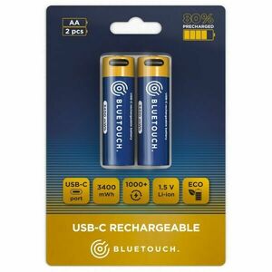 BLUETOUCH USB-C / AA Nabíjecí baterie AA, dummy, velikost obraz