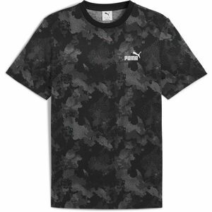 Puma ESSENTIALS CAMO AOP TEE Pánské triko, černá, velikost obraz