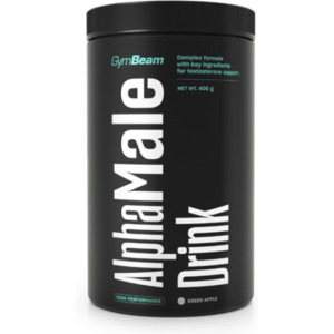 GymBeam ALPHAMALE DRINK - 400 G - ZELENÉ JABLKO Náhrada steroidů, , velikost obraz