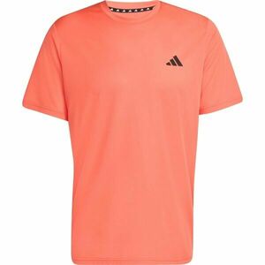 adidas TRAIN-ESSENTIALS BASE TEE Pánské sportovní triko, oranžová, velikost obraz