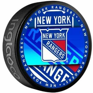 INGLASCO NEW YORK RANGERS MEDALLION BLISTER Fanouškovský hokejový puk, černá, velikost obraz