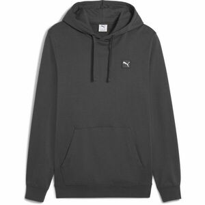 Puma ESSENTIALS ELEVATED HOODIE FL Pánská mikina, tmavě šedá, velikost obraz