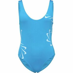 Nike MULTI LOGO Dámské jednodílné plavky, modrá, velikost obraz