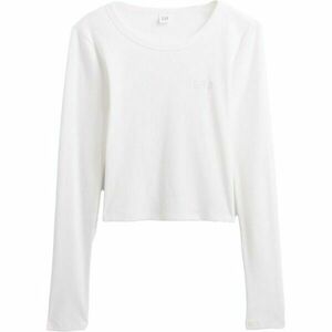 GAP V-JPN LS RIB TEE Dámské crop tričko, bílá, velikost obraz