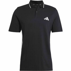 adidas ESSENTIALS 3-STRIPES PIQUÉ POLO Pánské polo triko, černá, velikost obraz