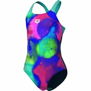 Arena SPRAY PAINT SWIMSUIT SWIM PRO BACK Dívčí plavky, modrá, velikost 12-13Y obraz