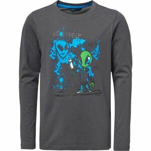 Lewro BURRARD Chlapecké triko, tmavě šedá, velikost 152-158 obraz