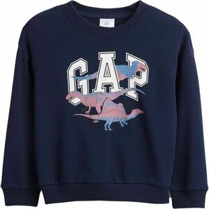 GAP V-FRCH OVERSIZED LOGO CREW Dětská mikina, tmavě modrá, velikost 4Y obraz