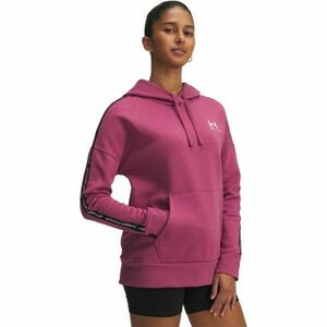 Under Armour ICON FLEECE TAPED Dámská mikina s kapucí, červená, velikost S obraz