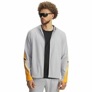 Under Armour VELOCITI STORM HOODED Pánská bunda na běhání, šedá, velikost obraz