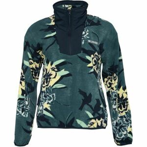 Columbia SEQUOIA GROVE™ PRINTED HALF ZIP Dámská fleecová mikina, tmavě zelená, velikost obraz