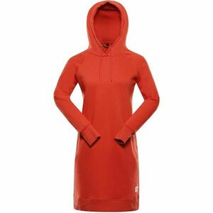 ALPINE PRO OLEBA Dámské mikinové šaty, červená, velikost obraz