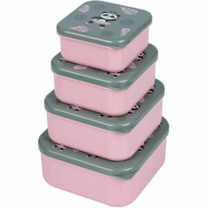 BAAGL PANDA Box na svačinu 4v1, šedá, velikost obraz