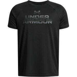 Under Armour SPLIT WORDMARK Chlapecké triko, černá, velikost M obraz