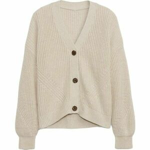 GAP V-BTTN FRONT Dívčí svetr, béžová, velikost obraz