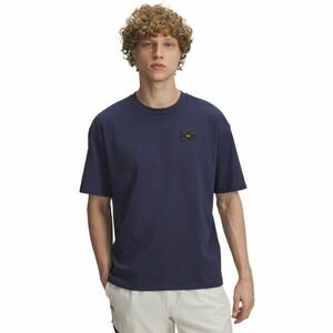 Under Armour HEAVYWEIGHT WOVEN LABEL Pánské tričko, tmavě modrá, velikost M obraz