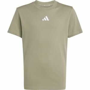 adidas SMALL LOGO T-SHIRT Juniorské tričko, khaki, velikost obraz