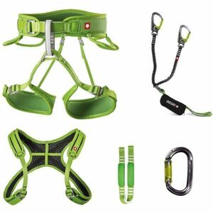 OCÚN VIA FERRATA TWIST + CHEST SET Ferratový set s páracím tlumičem, zelená, velikost obraz