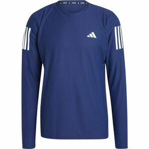 adidas OWN THE RUN LONG SLEEVE LONG TOP Pánské běžecké triko, tmavě modrá, velikost obraz