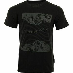 ALPINE PRO BREJ Pánské triko, černá, velikost obraz