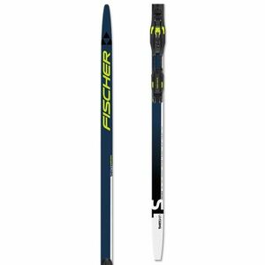 Fischer TWIN SKIN PERFORMANCE MED SET + BDG CONTROL STEP Běžecké lyže s podporou stoupání skin, tmavě modrá, velikost obraz