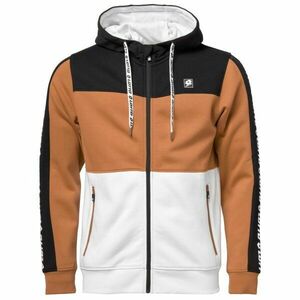 Lotto ZITAN Pánská celorozepínací mikina, hnědá, velikost obraz