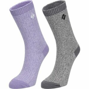 Columbia 2PP SUPER SOFT MICRO POLY MARL RIB CREW Dámské ponožky, fialová, velikost obraz