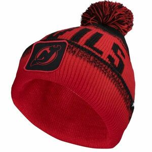 FANATICS NEW JERSEY DEVILS THRIVE CUFFED POM BEANIE Čepice, červená, velikost obraz