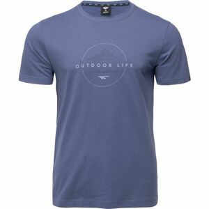 Hi-Tec HOGAN Pánské bavlněné triko, modrá, velikost obraz