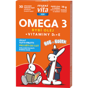 VITAR MAXI VITA KIDS OMEGA 3 + VITAMINY D, E Doplněk stravy, , velikost obraz
