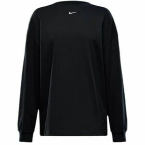 Nike W SPORTSWEAR ESSENTIAL OS LS TEE Dámské triko, černá, velikost obraz