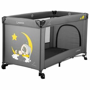 BOMIMI LUNA Cestovní postýlka, tmavě šedá, velikost obraz