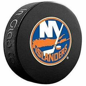 INGLASCO NEW YORK ISLANDERS LOGO BLISTER Fanouškovský hokejový puk, černá, velikost obraz