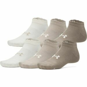 Under Armour ESSENTIAL 6PK LOW Unisex ponožky, hnědá, velikost L obraz