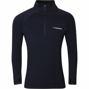 PROGRESS MT TRZ Pánský merino rolák s krátkým zipem, černá, velikost obraz