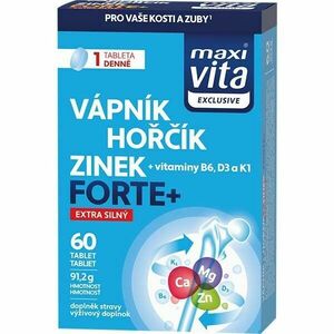 VITAR MAXI VITA EXCLUSIVE VÁPNÍK + HOŘČÍK + ZINEK FORTE+ 60 TAB Doplněk stravy, , velikost obraz