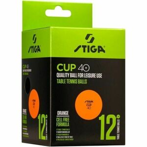 Stiga CUP ABS ORANGE 12-PACK Pingpongové míčky, oranžová, velikost obraz