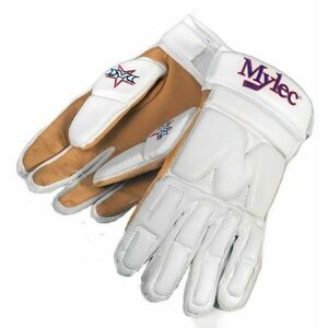 MYLEC ELITE STREET L Hokejbalové rukavice, bílá, velikost obraz