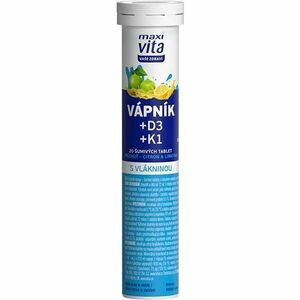 VITAR MAXI VITA VÁPNÍK+D3+K1 20 EFF. TBL. Doplněk stravy, , velikost obraz