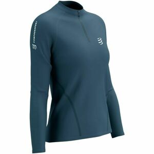 Compressport TRAIL HZ LS TSHIRT W Dámské běžecké triko s dlouhým rukávem, modrá, velikost obraz
