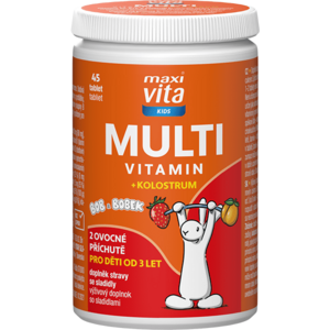 VITAR MAXI VITA KIDS MULTIVITAMIN + KOLOSTRUM 45 TAB Doplněk stravy, , velikost obraz