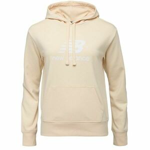 New Balance ESSENTIALS STACKED LOGO FRENCH TERRY HOODIE W Dámská mikina, béžová, velikost obraz